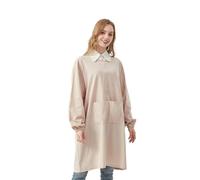 Nanxson Tablier à manches longues pour femmes Tablier en coton avec poches pour cuisiner, jardiner, peindre