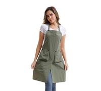 Nanxson Tablier de cuisine unisexe Tablier imperméable pour femmes avec bandeau réglable pour la peinture, le jardinage