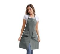 Nanxson Tablier de cuisine unisexe Tablier imperméable pour femmes avec bandeau réglable pour la peinture, le jardinage