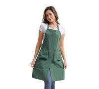 Nanxson Tablier de cuisine unisexe Tablier imperméable pour femmes avec bandeau réglable pour la peinture, le jardinage