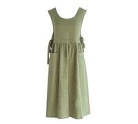 Nanxson Tablier en coton pour femmes Tablier artistique Grande taille | Tablier sans manches, tablier de loisirs créatifs avec poches, pour la cuisine, la pâtisserie, la peinture et