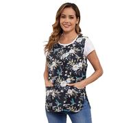 Nanxson Tablier Femme Tablier de Cuisine Imprimé Veste Tablier de Cuisine, avec poches pour la cuisine, le nettoyage