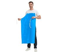 Nanxson Tablier imperméable en TPU avec sangle de cou réglable, cordon de serrage à la taille Tablier léger résistant à l'huile pour l'industrie alimentaire, la vaisselle et le jardinage CFS0011