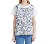 Nanxson Tablier pour femme Tabard Tablier pour le travail Tablier de cordonnier avec 2 poches, bavoir imprimé mignon, tablier pour le travail Chef cuisine CF3179