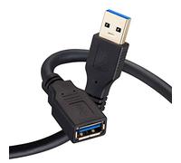 Nanxudyj USB Extension Cable 15ft,Long USB 3.0 Extender Type A Male to Female Data Transfer Cord 5Gbps for Playstation, Xbox, Oculus VR, USB Flash Drive, Card Reader, Hard Drive, Keyboard, Printer