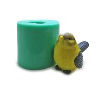 Nanyaciv Moules en silicone en forme d'oiseau à faire soi-même, moule en silicone pour fondant gâteau moule à savon sel moule pour décoration de chocolat 3D simulation artisanat, B
