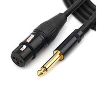 NANYI 3.5mm (1/8 pouce) TRS stéréo mâle à XLR femelle câble d'interconnexion audio, convient pour iPod, téléphone portable, haut-parleurs actifs, scène, DJ, console audio studio, 1,5 M (5FT)