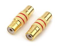 NANYI Adaptateur de coupleur RCA Femelle vers RCA Femelle avec boîtier plaqué Or pour amplificateurs mélangeurs Cable link-2pack