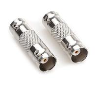 NANYI BNC Femelle à Femelle CCTV Caméra Connecteur Coaxial RF Adaptateur Coaxial, pour Antenne Extension Vidéo Systèmes de Sécurité Surveille Oscilloscope Test Cordon De Fil De Fil (Paquet de 2)