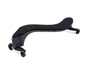 NANYI Épaulière pour violon 4/4, pliable, taille 3/4, pour violon de type anniversaire - Pièces souples et sûres - Facile à utiliser - Éponge haute résistance et fibre de carbone - Motif quadrillé