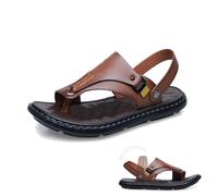 NANZHISM Sandales orthopédiques pour homme - Antidérapantes - Confortables - Deux utilisations - Tongs orthopédiques pour homme - Correcteur d'oignon - Pantoufles pour l'été et les voyages, marron, 40