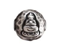 NANZU 9/13mm Perles Rondes en Alliage de tête de Bouddha Pendentif à breloque tête de Bouddha Perles d'espacement hématite pour la Fabrication de Bijoux Perles de Bouddha tibétaines