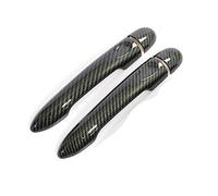 NANZU Convient for Renault Alpine Vision A110 2017 2018 2019 2020 2021 Noir Brillant en Fiber de Carbone poignée de Porte de Voiture Couverture Accessoires de Style (Color : Carbon 0key 0 Button)