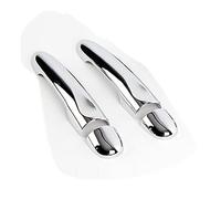 NANZU Convient for Renault Latitude Samsung SM5 Renault Fluence SM3 Samsung L38 2009-2017 Chrome poignée de Porte Couverture Garniture Voiture Autocollants Style (Color : 2Dr no Key no Button)