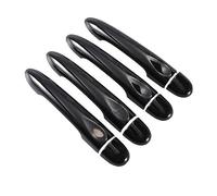 NANZU Couvercle de poignée de Porte de Voiture Noir Brillant Accessoires de Style de Garniture adaptés for Renault Megane 3 MK3 III 2008 2009 2010 2011 2012 2013 2014 2016 (Color : 4Dr no Key 1 butto