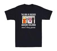 NANZU The Men in Dresses Abusing Children aren't Drag Queens Funny Retro Men's T-T-Shirts à Manches Courtes(XX-Large)