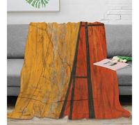 NAOFEKUID Plaid 3D Imprimé Effet Bois Vintage Microfibre Rustique Décoratable Couverture Canapé Chambre Cadeau 60x80(150x200cm)