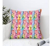 NAOFEKUID Portraits de Chevaux Housse Coussins 1 Pièces Taies d'oreiller Carrées Fermeture Éclair Invisible Housse De Coussin pour Salon Chambre Taie Oreiller D'Extérieur Taies d'oreiller 50x50