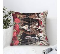 NAOFEKUID Portraits de Chevaux Housse Coussins 1 Pièces Taies d'oreiller Carrées Fermeture Éclair Invisible Housse De Coussin pour Salon Chambre Taie Oreiller D'Extérieur Taies d'oreiller 40
