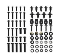Naojino Compatible avec Suzuki pour GSX1300R pour Hayabusa 2008 2009 2010 2011 2012 2013 2014 2015 2016 2017 2018 Kit De Boulons De Carénage De Moto Clips Écrous Vis de Moto(Black)
