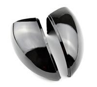 Naojino Compatible avec VW pour EOS 2011 2012 2013 2014 2015, Coque De Rétroviseur De Remplacement en Fibre De Carbone, Coque De Rétroviseur Latéral Coques Rétroviseur(Black)