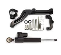 Naojino Direction stabilisateur Compatible avec pour Z650 2017-2019 2020 2021 2022 2023 CNC Kit De Montage De Support De Stabilisateur D'amortisseur De Direction en Carbone(NO.1)