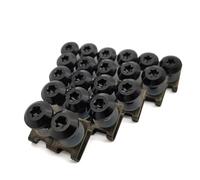 Naojino V Compatible avec Yamaha pour Tenere 700 pour MXT850 pour WR250F Kit Vis Carénage Motocyclette Clips Fixation Corps Boulons À Ressort(Black)