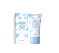 NAOLVE Lait Creme Solaire le Visage et le Corps, SPF50 PA+++, Protection Longue Durée, Hydrate et Retient L'eau, Léger et Non Collant, Convient à Tous les Types de Peau