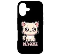 Naomi Motif Chat Mignon pour Fille Nom Naomi Coque pour iPhone 17