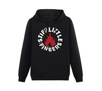 NAOMiO Warm Mens Sweatshirts Stiff Little Fingers 'Punk' Heavyweight Hooded Size L