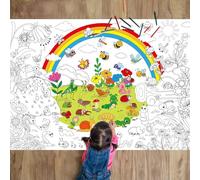 Naozinebi Poster géant de coloriage pour enfants - Grande nappe de coloriage - Livres de coloriage pour enfants, salle de classe, maison, fête d'anniversaire