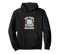 Nap Hard Dream Harder Lazy Cat Chemise avec Citation Amusante Sweat à Capuche