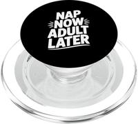 Nap Now Humour de Sommeil Amusant pour Adulte pour la Relaxation PopSockets PopGrip pour MagSafe