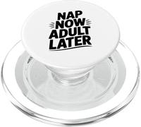 Nap Now Humour de Sommeil Amusant pour Adulte pour la Relaxation PopSockets PopGrip pour MagSafe