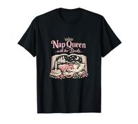 Nap Queen avec Ses Livres Princess Book Lover Design T-Shirt