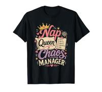 Nap Queen Chaos Manager Repos Regle avec Couronne Oreiller T-Shirt