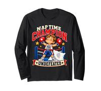 Nap Time : Champion invaincu de Boxe Humoristique pour garçons Manche Longue