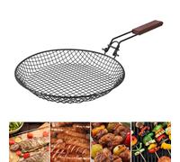 Napacoh Grille de barbecue ronde en maille de 31 cm, filet de barbecue rond multi-usages, grille de refroidissement en acier inoxydable, grille de refroidissement ronde à la vapeur (diamètre : 30,5 cm