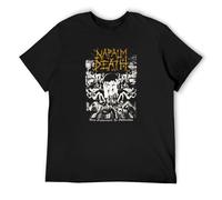 Napalm Death from Enslavement to Obliteration Men's Cotton T-Shirt Black Shirt Top Tee 3XL