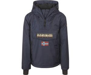 Napapijri - Anorak imperméable, coupe-vent et isolant - Rainforest Next Blu Marine pour Homme en Nylon - Taille M - Navy Navy M