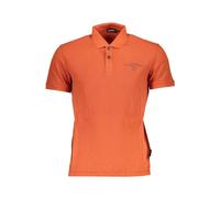 Napapijri - Arancione Cotton Polo - Homme - Tops - Orange - Taille: S