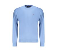 Napapijri - Azzurro Cotton T-Shirt - Homme - Pulls - Bleu - Taille: M