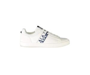 Napapijri Baskets à lacets blanches chic avec logo pour homme, blanc, 47 EU