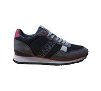 Napapijri - Baskets Basse Cuir Gris - Homme - Chaussures - Noir - Taille: 42 EU