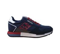 Napapijri - Baskets Basse Cuir/Tissu Bleu - Homme - Chaussures - Bleu - Taille: 43 EU