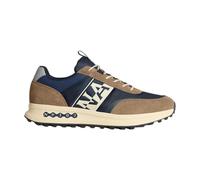 Napapijri - Baskets Basse en Cuir Bleu - Homme - Chaussures - Bleu - Taille: 43 EU