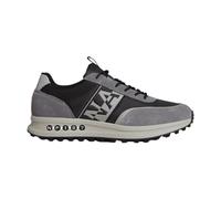 Napapijri - Baskets Basse en Cuir et Tissu Noir - Homme - Chaussures - Noir - Taille: 46 EU