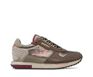 Napapijri - Baskets de Tennis en Cuir Vert - Femme - Chaussures - Vert - Taille: 41 EU