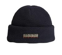 Napapijri Bonnet pour Homme avec Revers en Polaire Douce et Chaude avec Logo Article NP0A4GK9 F-Rock, 176 Blu Marine, Taille Unique