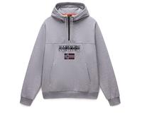 Napapijri - Burgee Half Zip Hoodie 2.0 - Sweat à capuche - XXL - medium grey melange